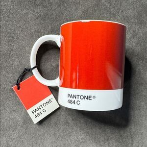 Pantone Ox Blood 484 C Coffee Mug Whitbread Wilkinson Fine China NEW with Tags